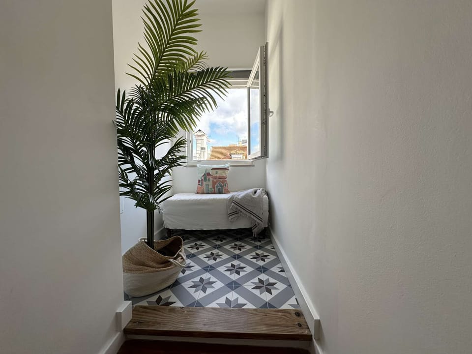 View from the bedroom to the castle