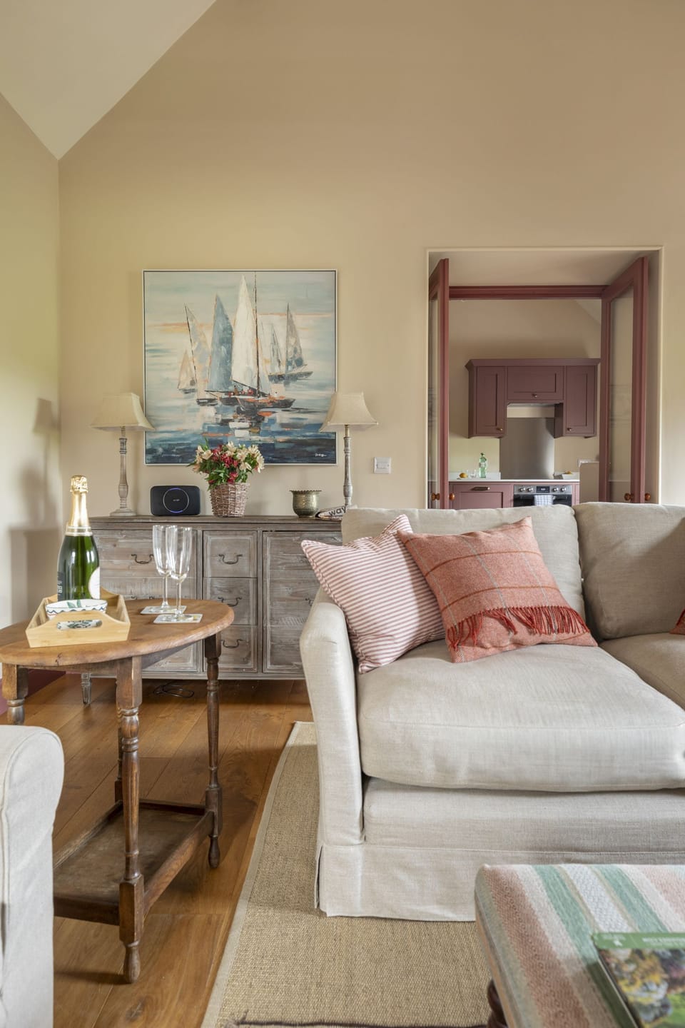 The Smithy, Crookham - layers of texture feel instantly welcoming
