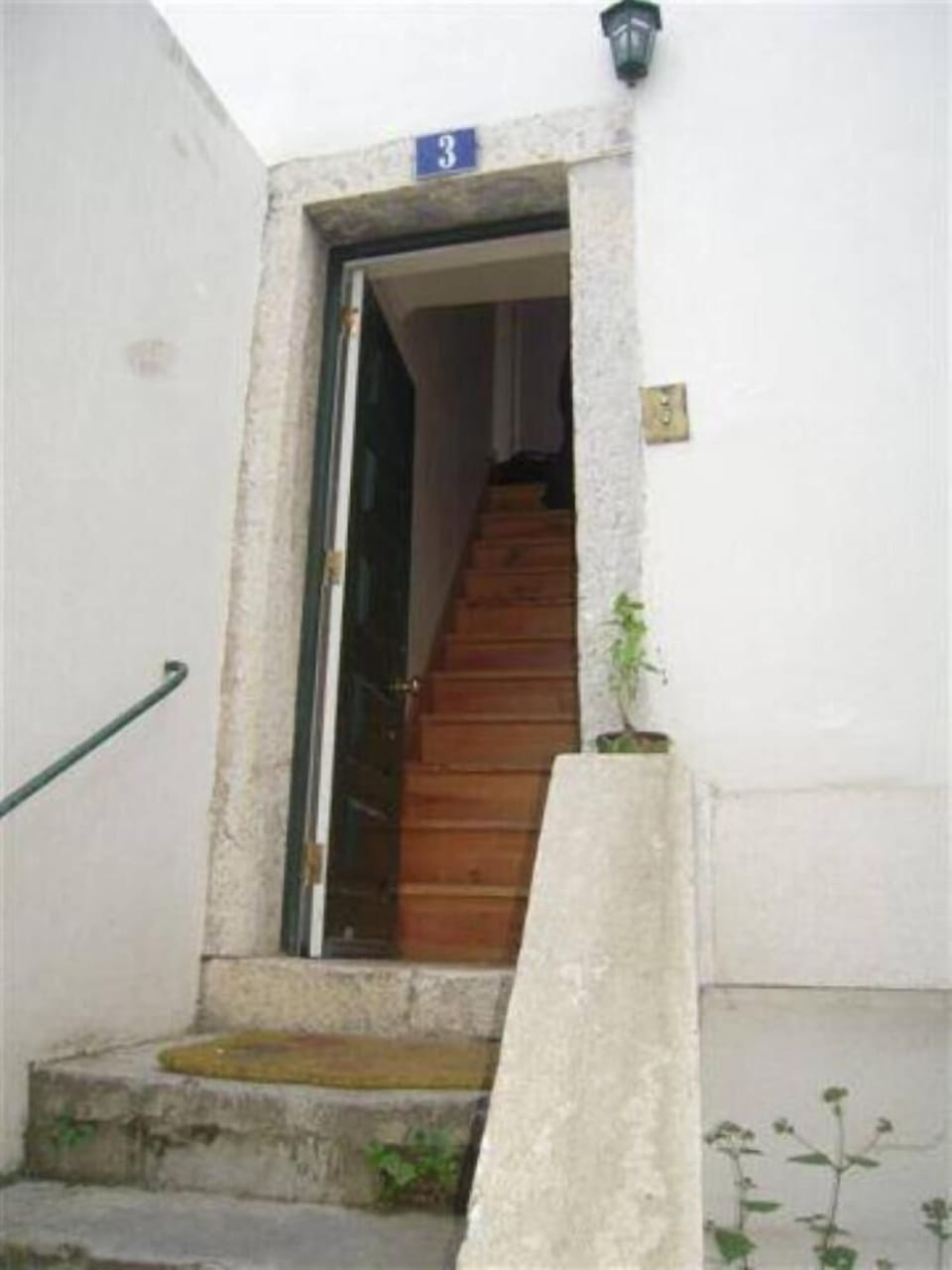 Exterior, view ot the stairs to the flat (1 floor)