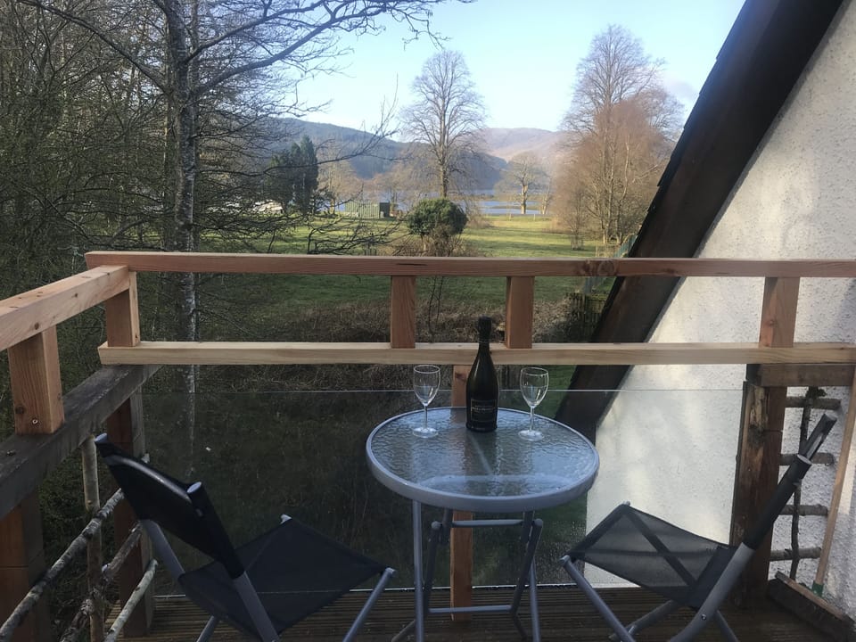 New balcony with views towards Loch Sunart