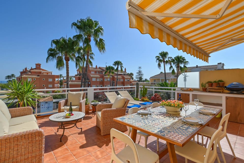 Outdoor dining area