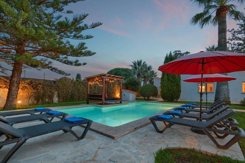 Terrace and pool