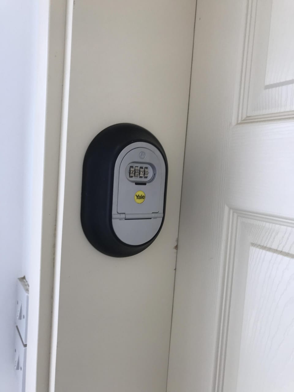 access is via a key safe pad for ease of access to the flat . 
