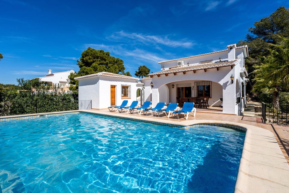 Terrace and pool