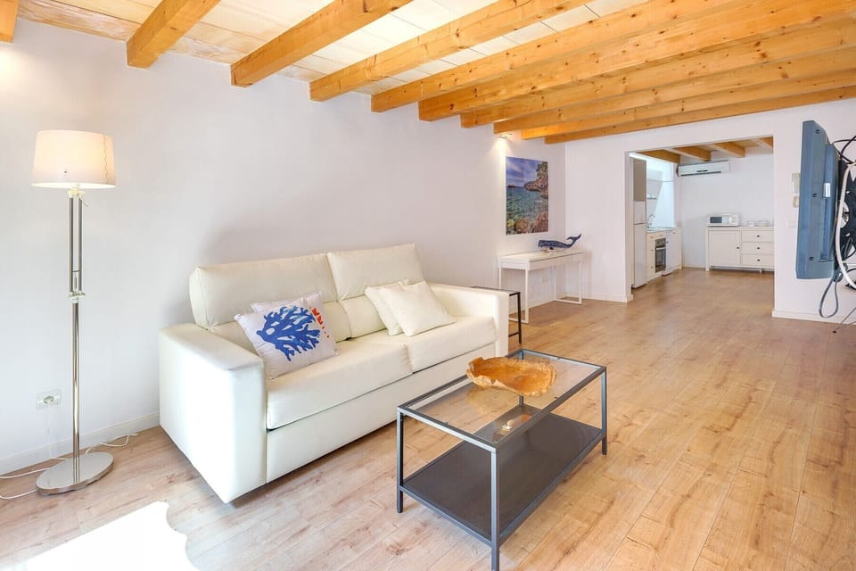 sofa bed in the URBAN SUITES Palma holiday apartment