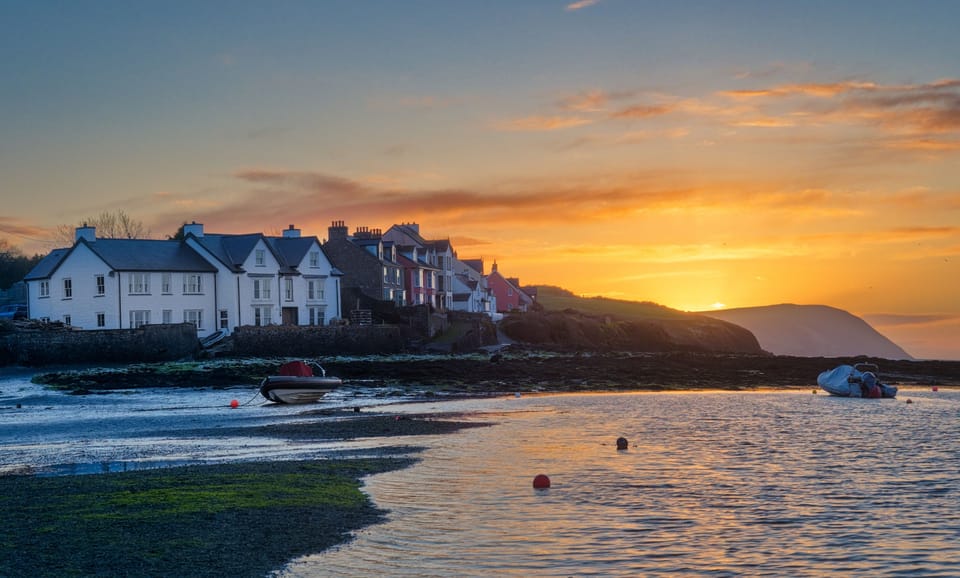Enjoy the sunsets from Newport's Parrog Estuary