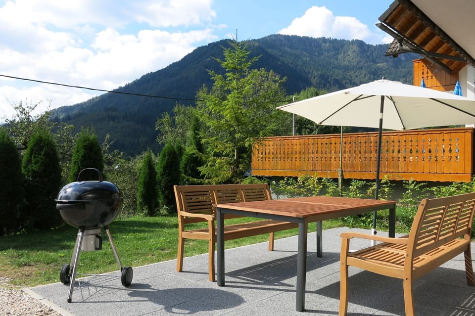 Villa Bohinca - outside sitting area and BBQ
