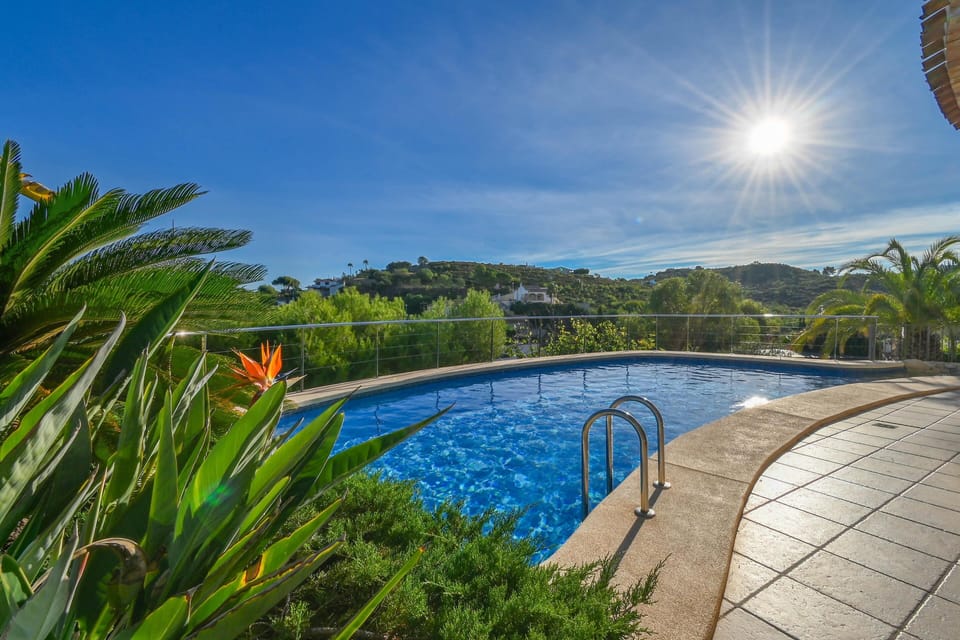 Terrace and pool