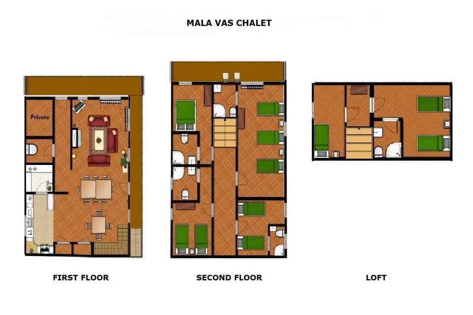 Mala Vas Chalet - floor plan