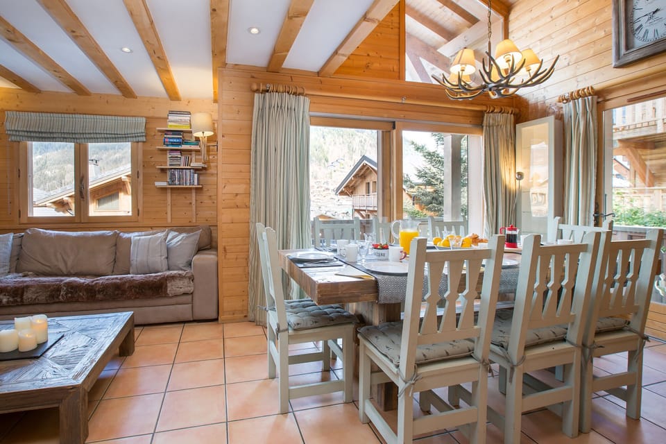 Chalet Maguet is set over three stories.