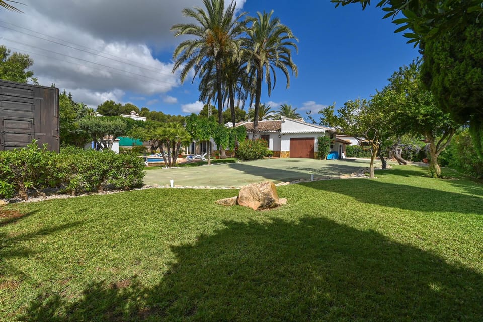 Garden and swimming pool