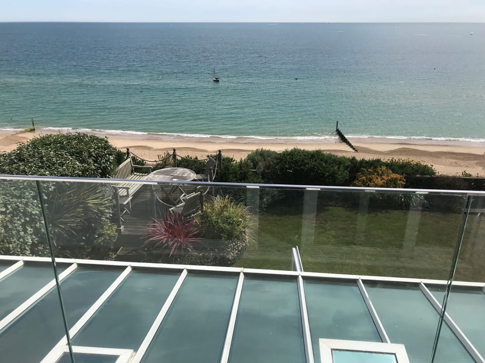 Fabulous sea views from the first floor balcony