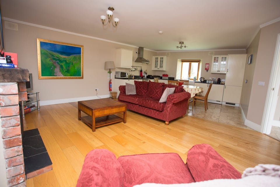 Kitchen dining room and living room   at Decoy Country Cottages