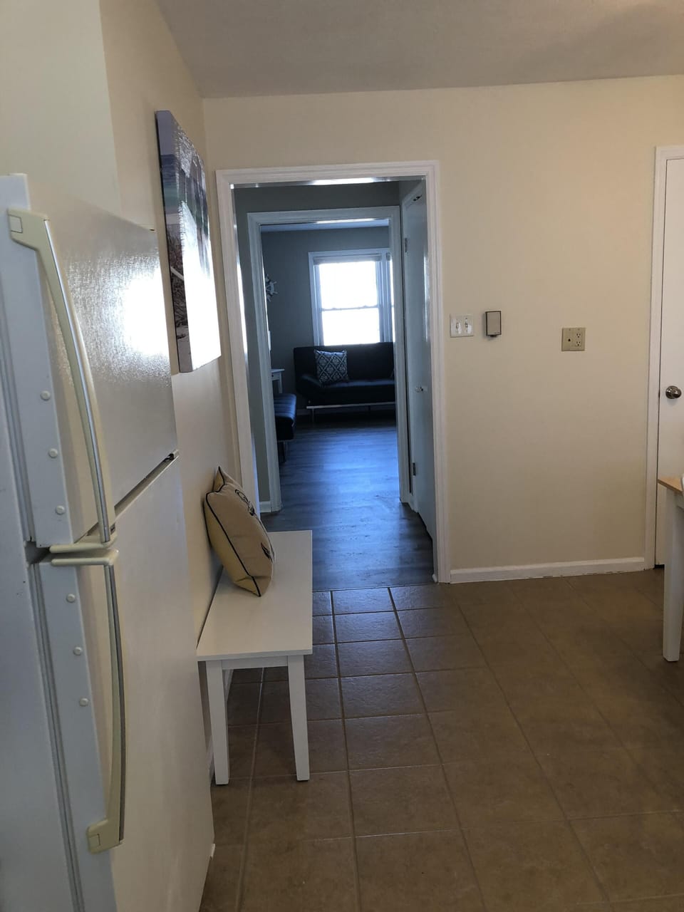 kitchen looking at living room