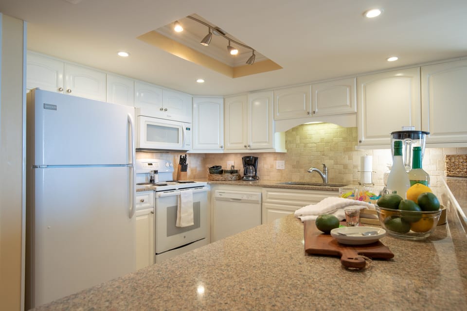The kitchen in this gorgeous light-filled unit has been completely renovated in 2017
