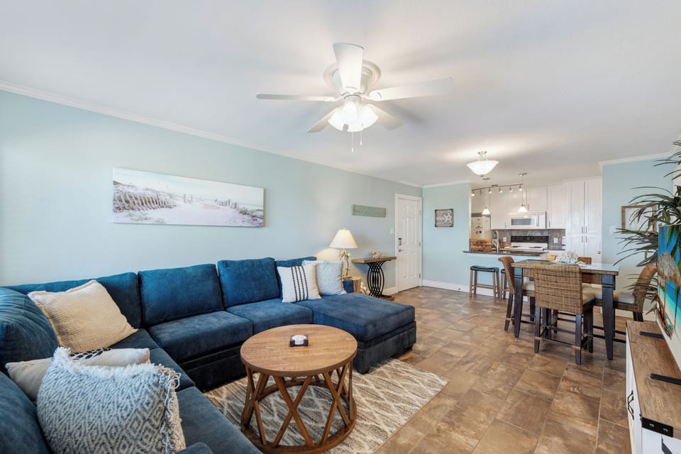 Seamless flow between living, dining, and kitchen areas—perfect for entertaining