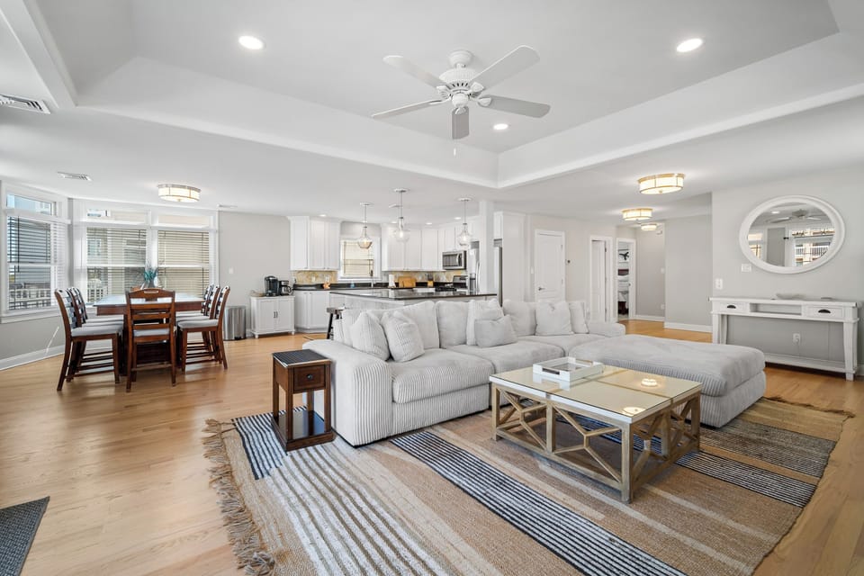 Large Family room and dining room