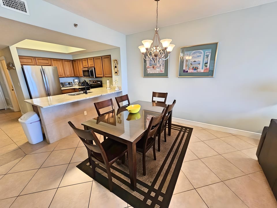 Kitchen and dining area