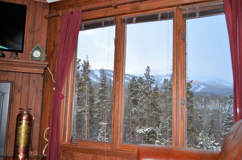 Mountainous Views from the Living Room - Stunning views of the Breckenridge peaks from the comfort of the living room.