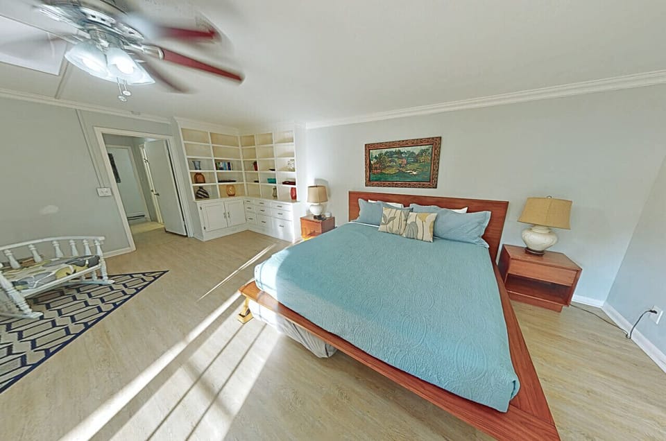 Light-filled family bedroom