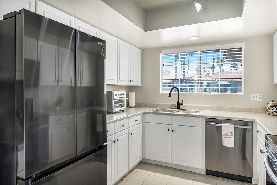 Kitchen View of Fridge