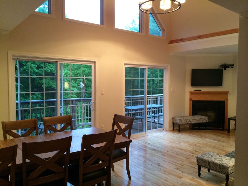 View from the Kitchen towards Family room/Dinning