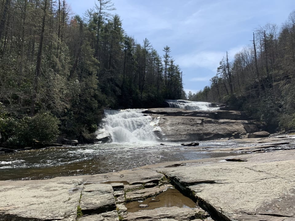Triple Falls in Dupont Forest - Beautiful hike
