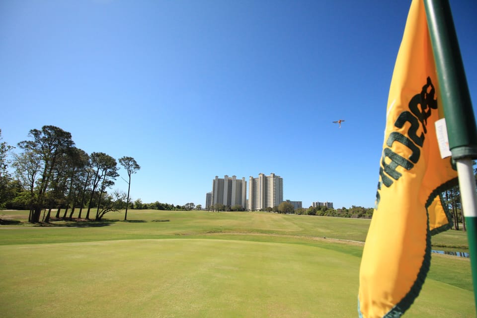 Ariel Dunes from the golf course