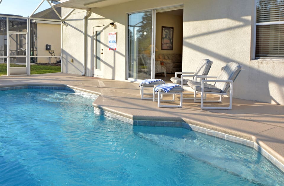 Pool and lounging chairs