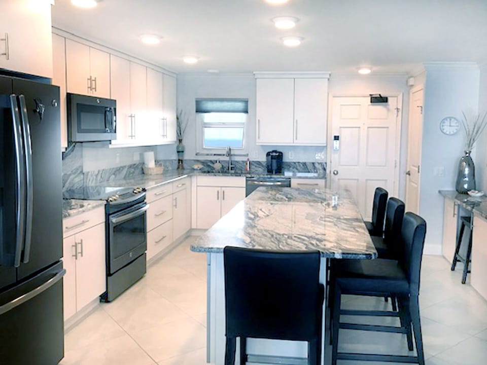 Fully equipped kitchen... because this is our "home-away-from home."