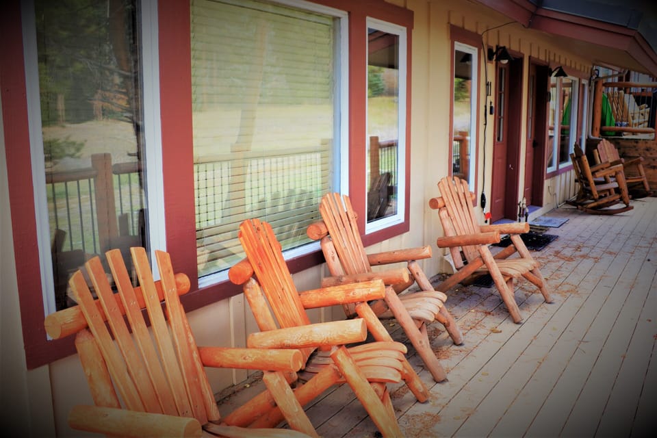 Outdoor Sitting Area Directly on Four O'clock Run