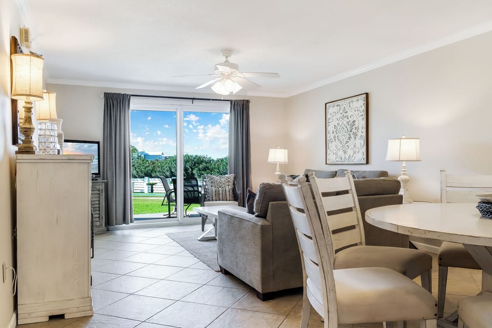 The Islander 117 Dining Room to Living Room and Patio Vacation R