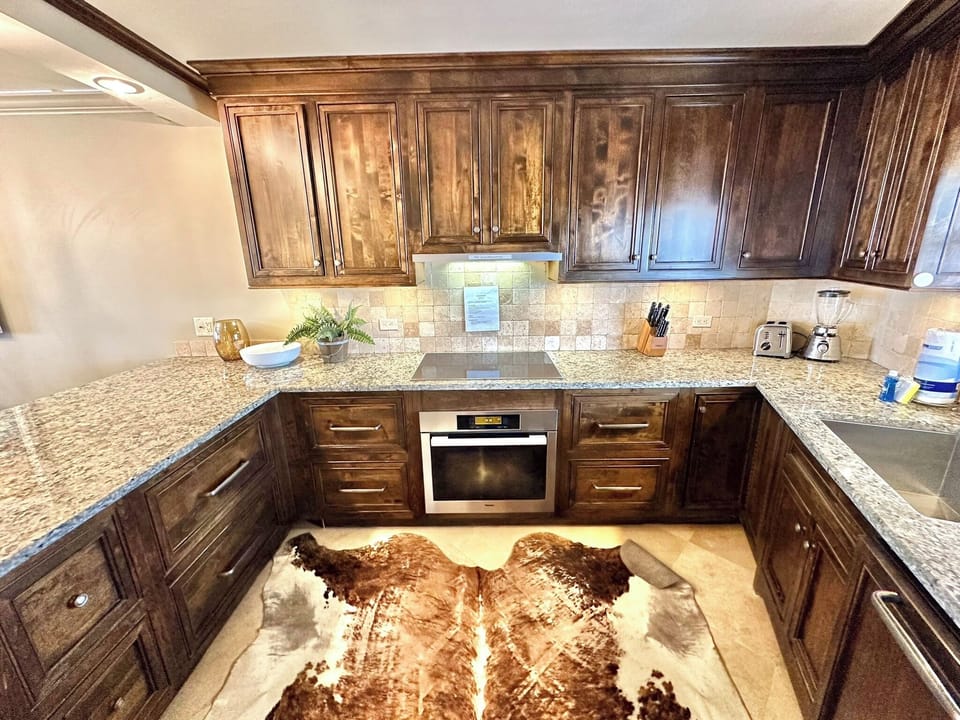 Fully stocked kitchen