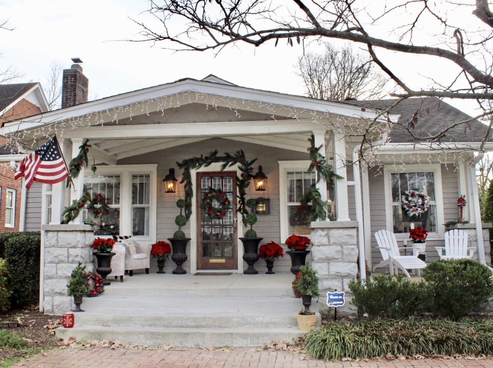 The Dahl House at Christmas! We decorate every holiday to make you feel at home!