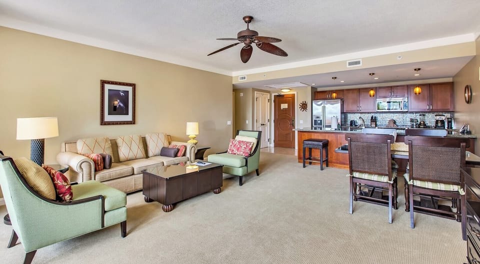 Bright and airy living space perfect for relaxing with family
