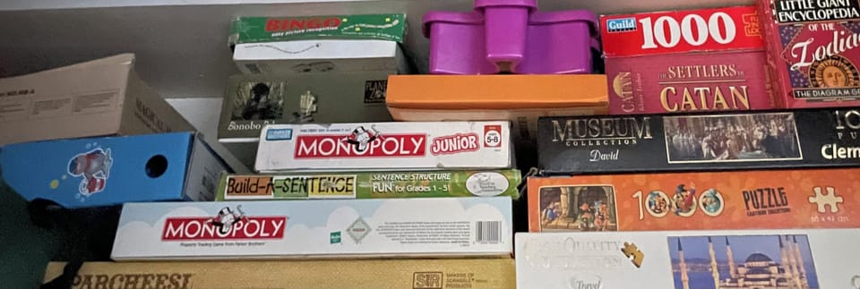 Games and Puzzles are up high for Parental Control.