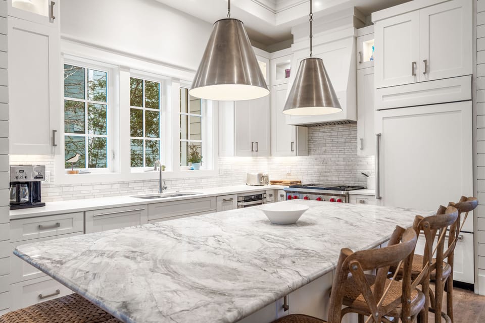 The kitchen is as beautiful as it is functional
