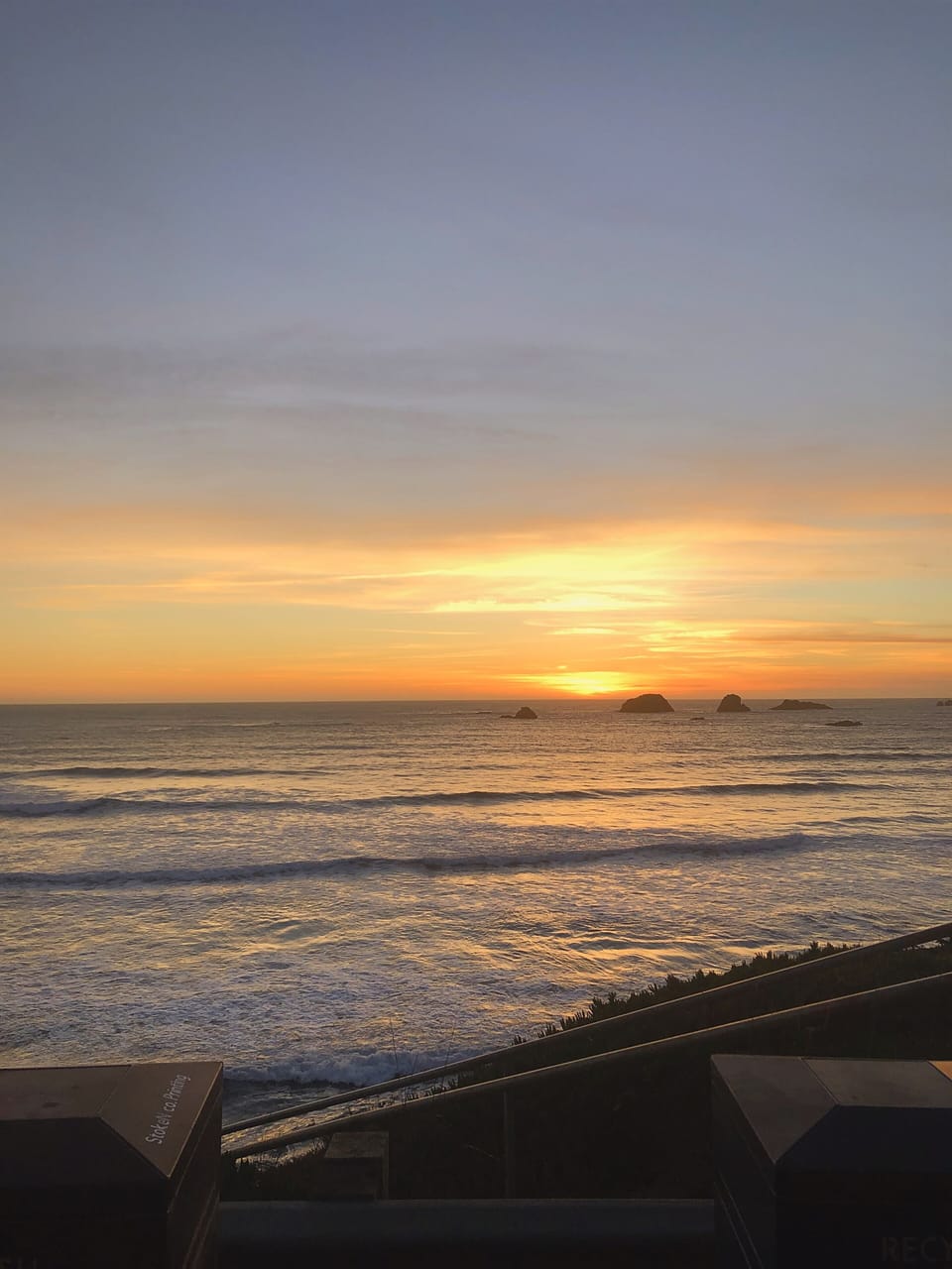Pebble Beach, within walking distance from the house.