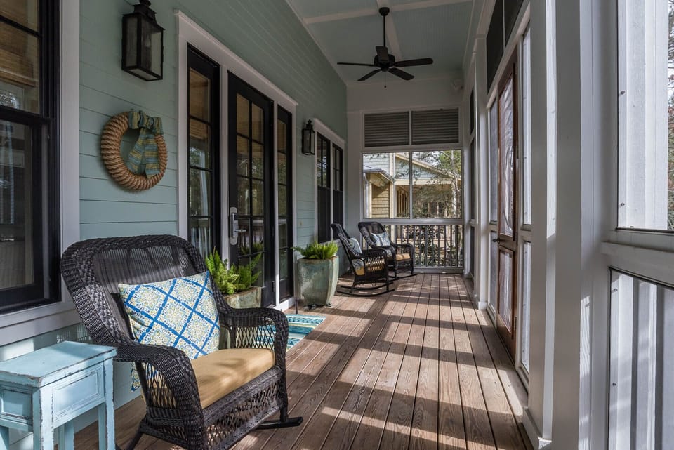 Screened Porch with Sitting Area