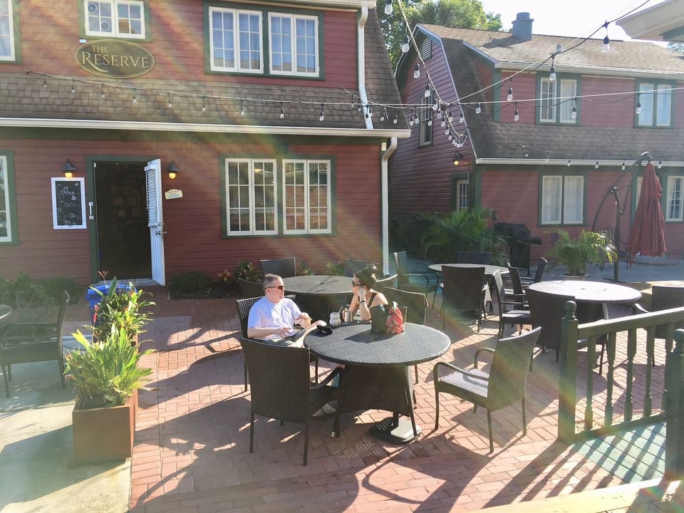 Open-air courtyard at The Reserve Retreat