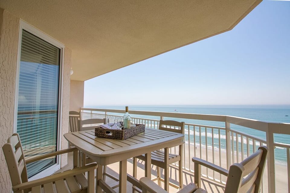 Step on to the 13th floor balcony from the living room, and take in that view