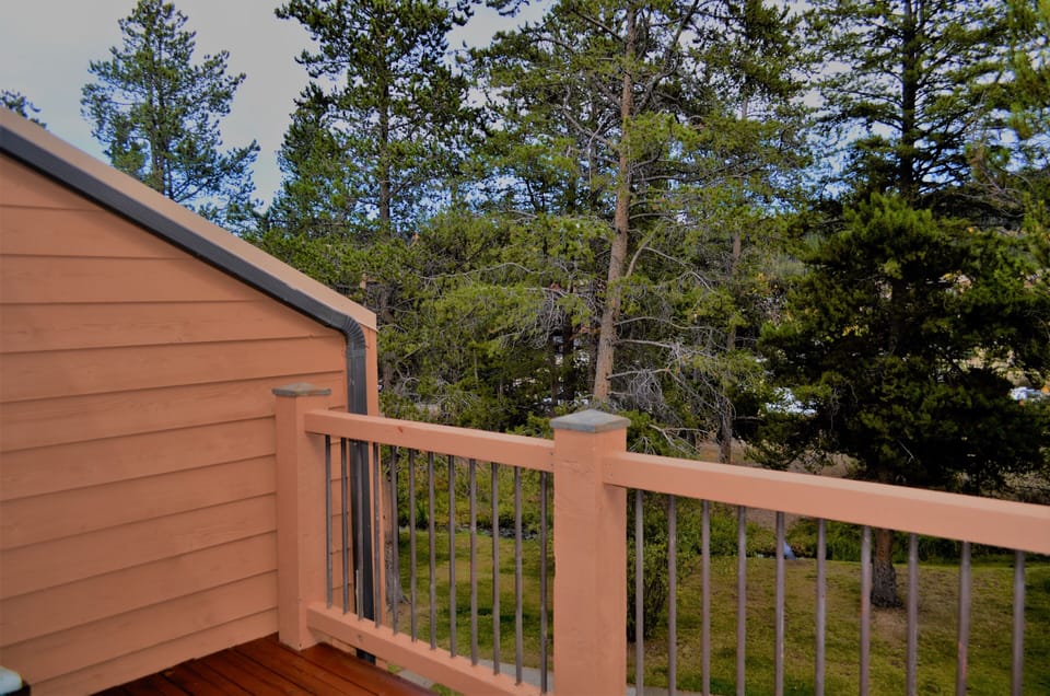 Private Balcony off the Master Bedroom - The private balcony off the master bedroom overlooks the Breckenridge Ski Resort.