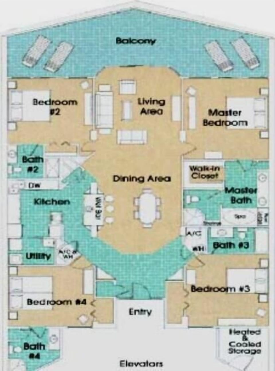 4 Bedroom Floor Plan