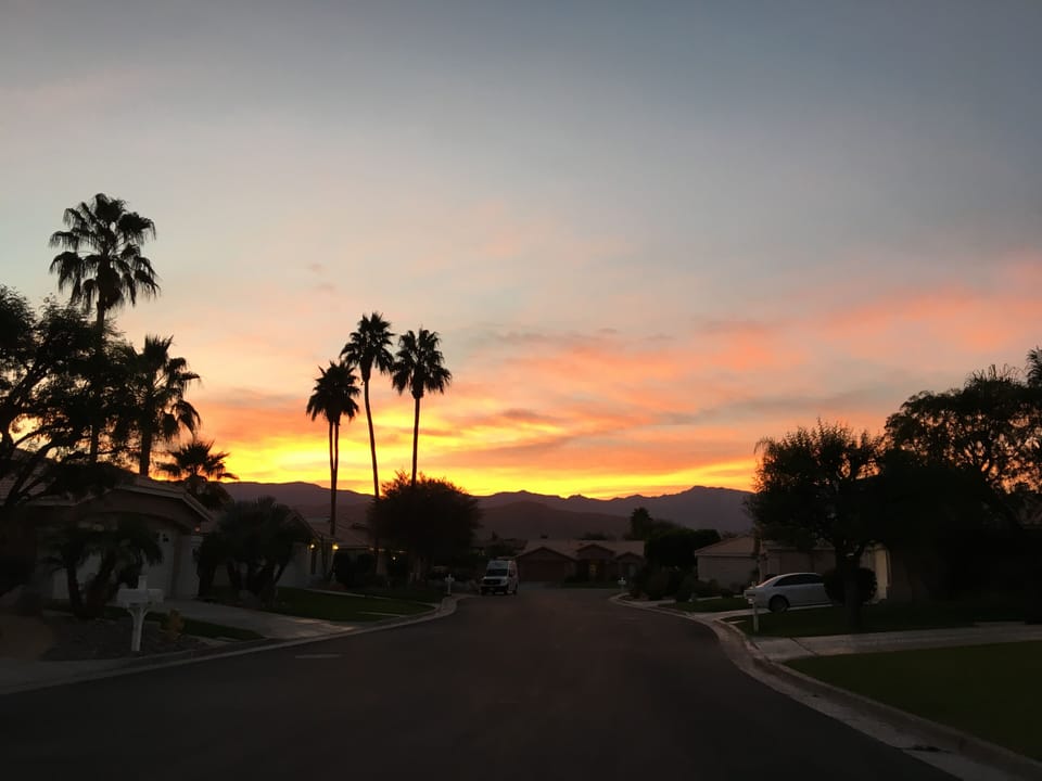 Front Yard Mountain Sunset
