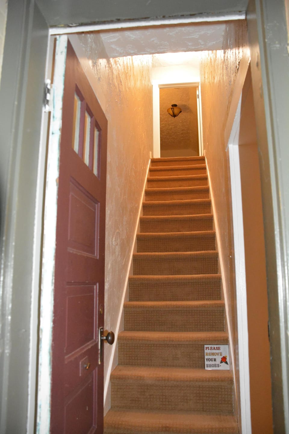Steep and narrow stairway, if you have mobility issues keep this in mind.  