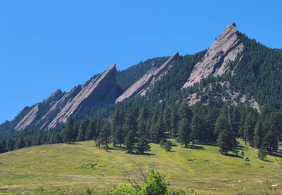 Flatirons from Chautauqua Park