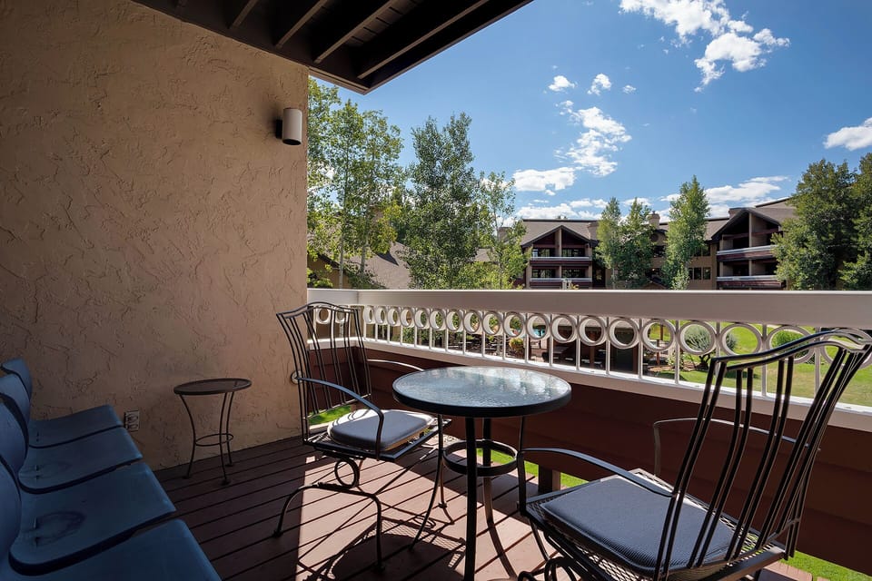 Step onto your private balcony and enjoy morning coffee while taking in peaceful mountain views.
