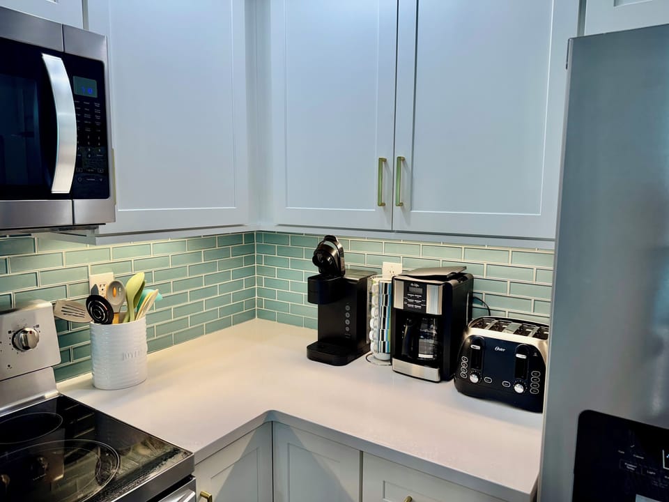 We have a Keurig & a standard coffee maker!