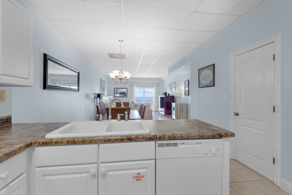 Kitchen to living room view