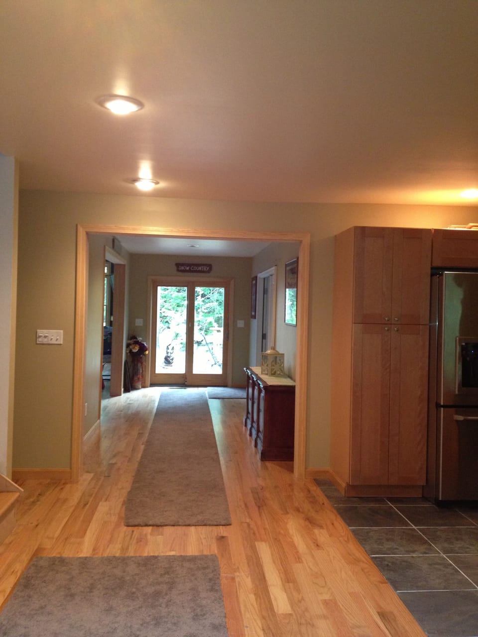 Main hallway leading to Great room and Hot tub room